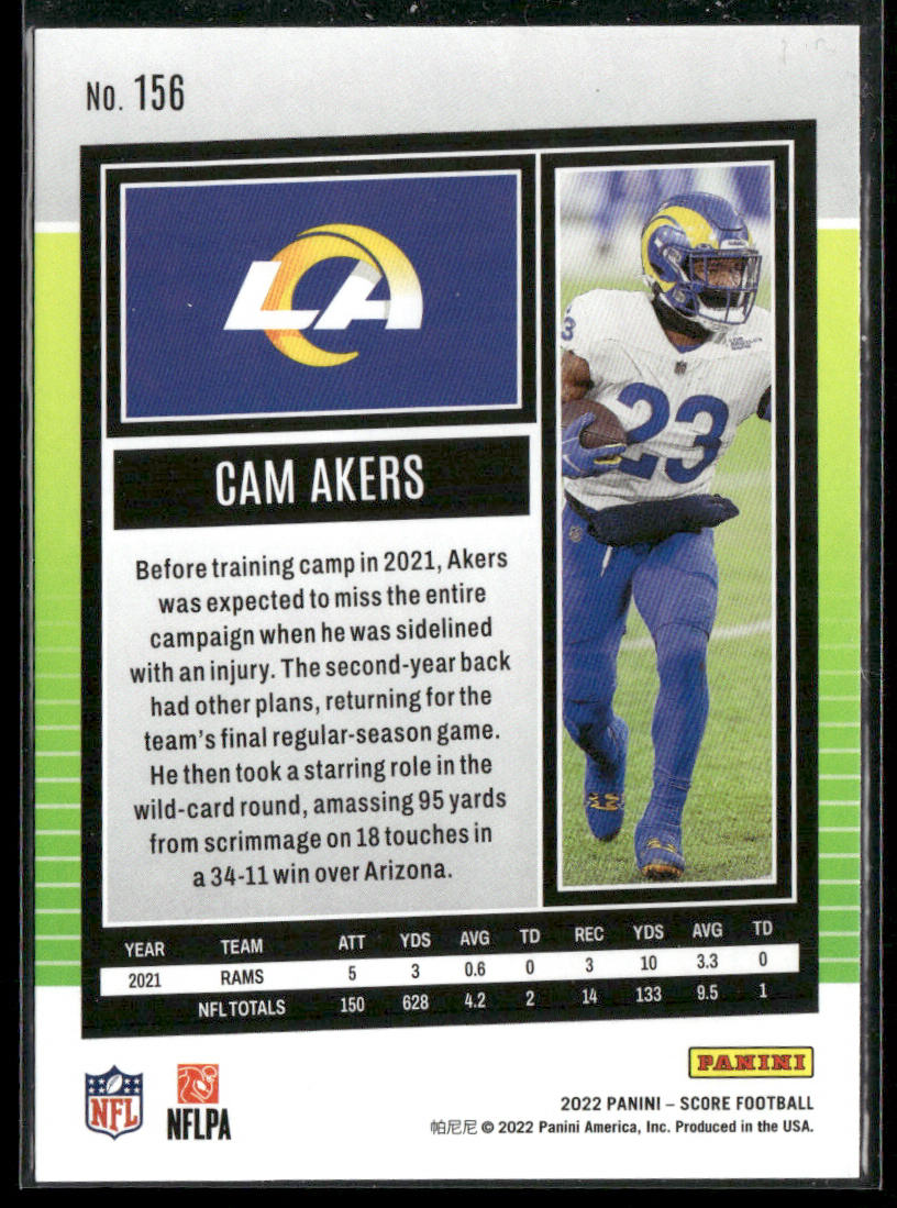 Cam Akers 2022 Score #156 Los Angeles Rams