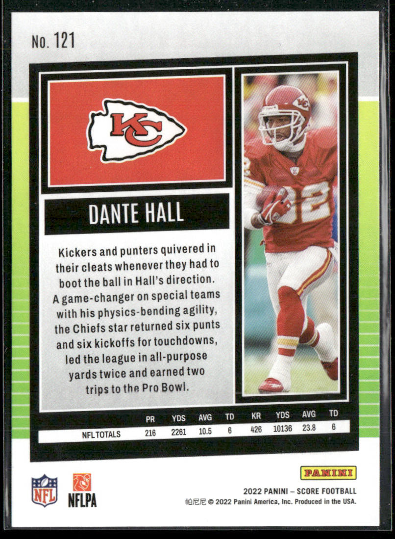 Dante Hall 2022 Score #121 Kansas City Chiefs