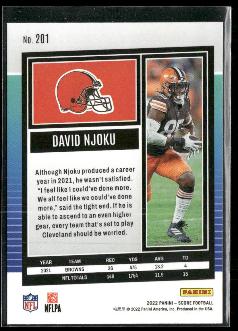 David Njoku 2022 Score #201 Cleveland Browns