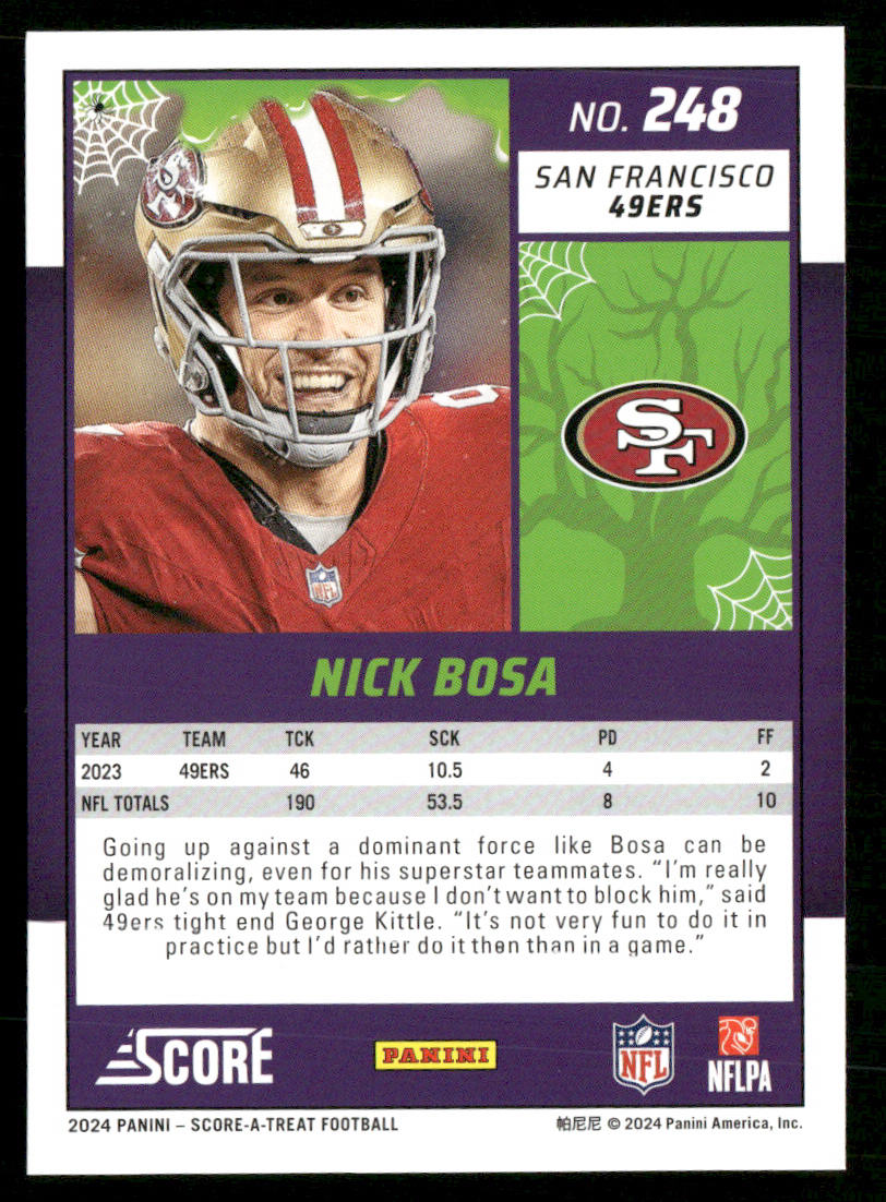 Nick Bosa 2024 Score-A-Treat #248 San Francisco 49ers