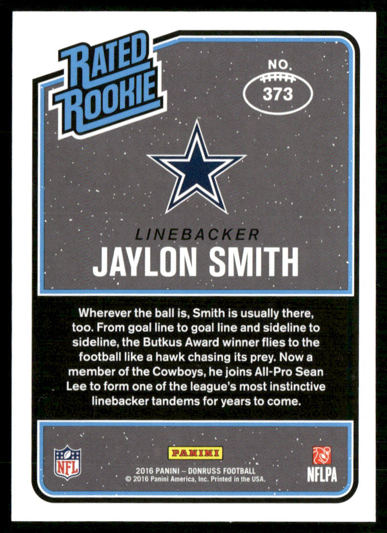Jaylon Smith 2016 Donruss #373 RC Dallas Cowboys