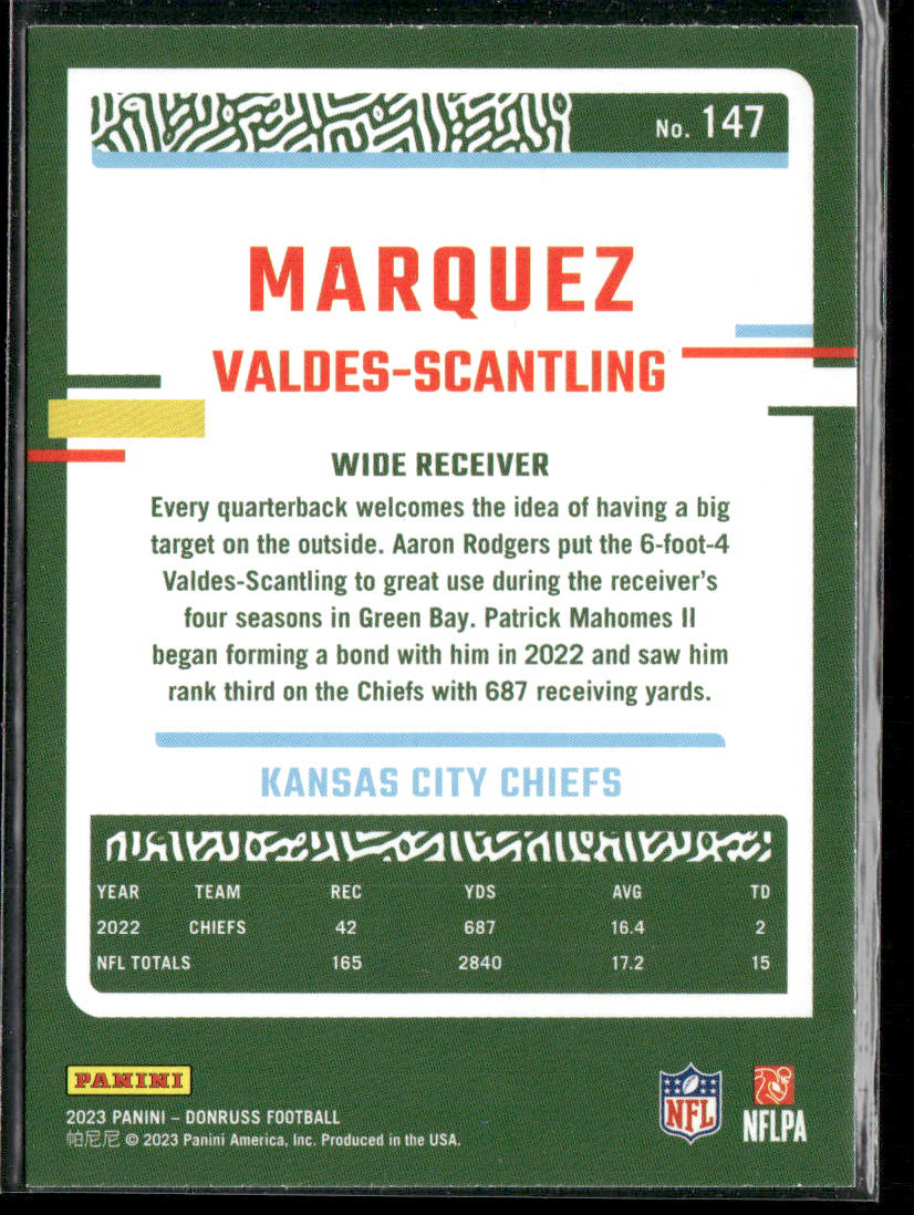 2023 Donruss #147 Marquez Valdes-Scantling