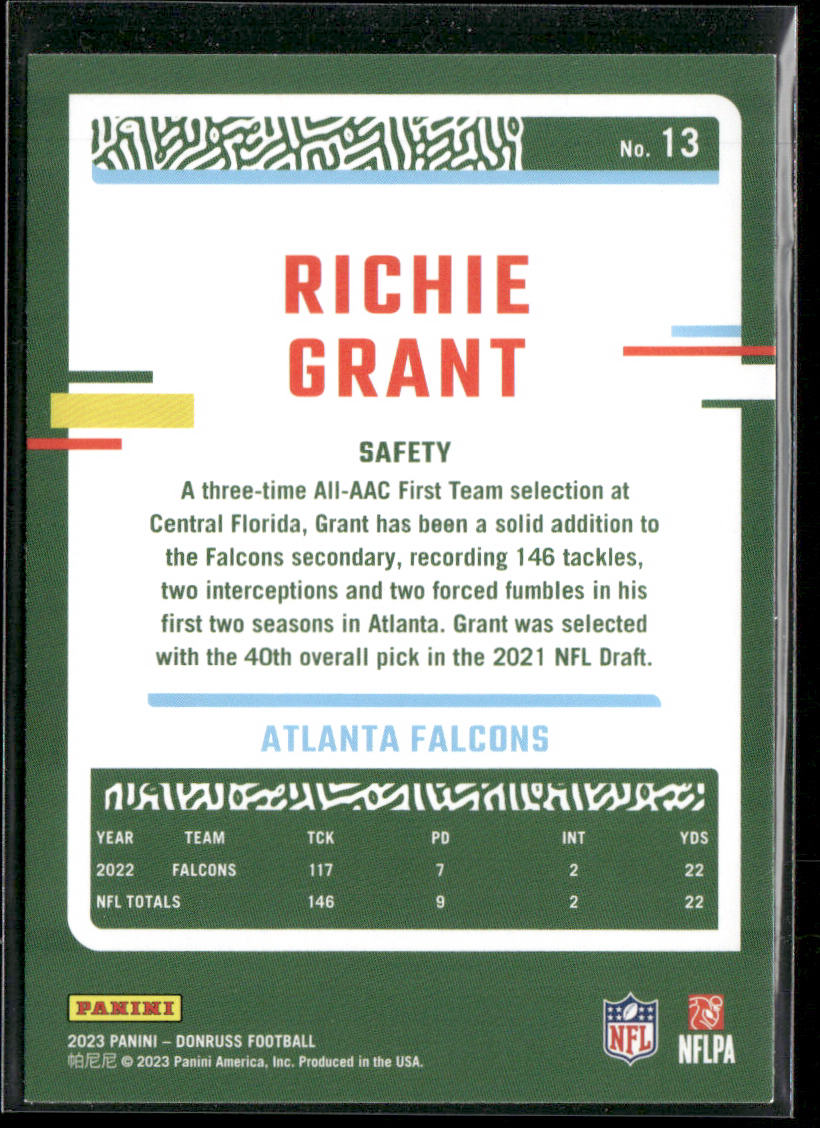 2023 Donruss #13 Richie Grant
