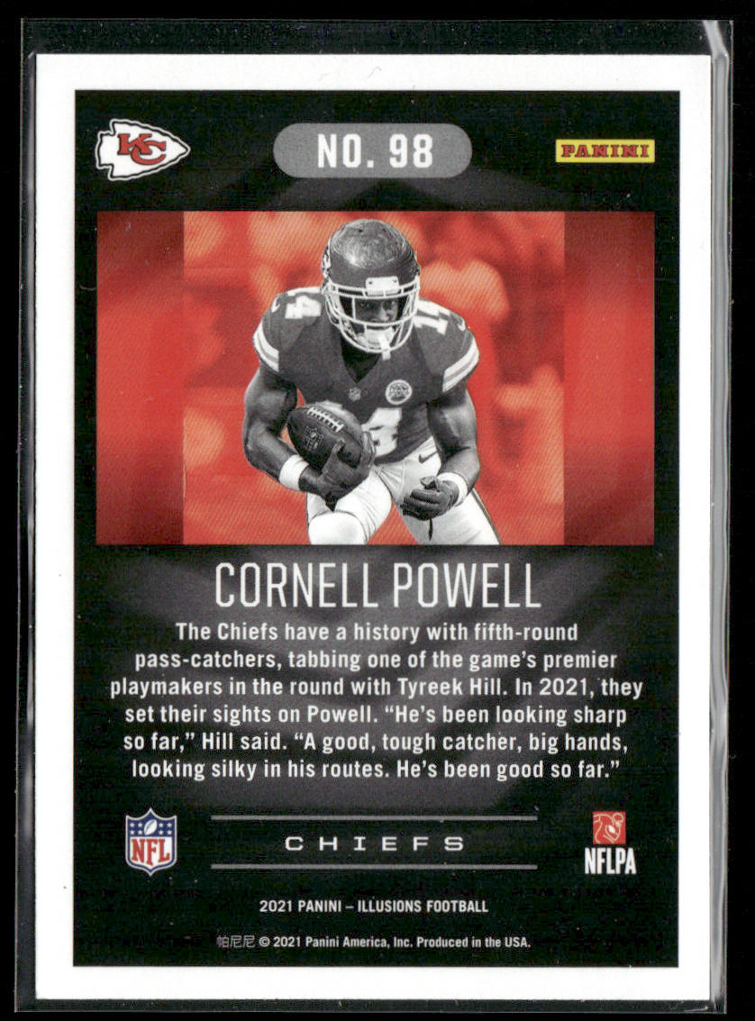 Cornell Powell 2021 Panini Illusions Retail #98 RC Kansas City Chiefs