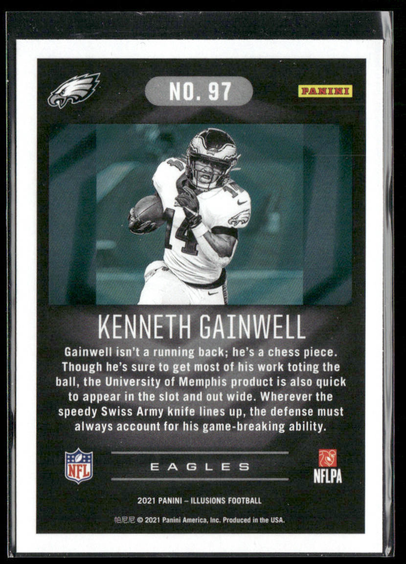 Kenneth Gainwell 2021 Panini Illusions Retail #97 RC Philadelphia Eagles