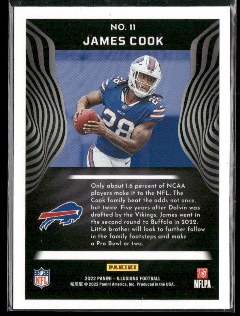 James Cook 2022 Panini Illusions Retail #11 RC Buffalo Bills