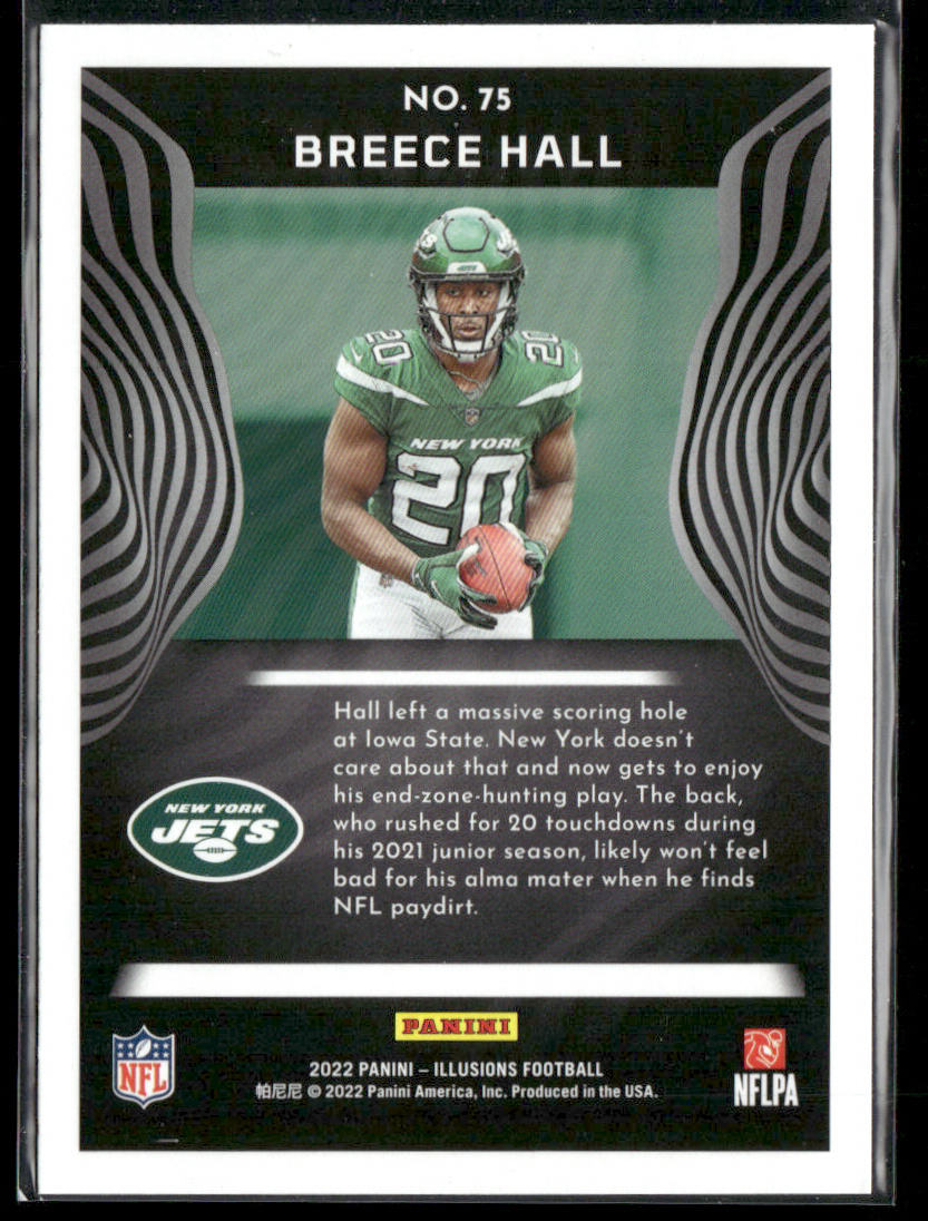 Breece Hall 2022 Panini Illusions Retail #75 RC New York Jets