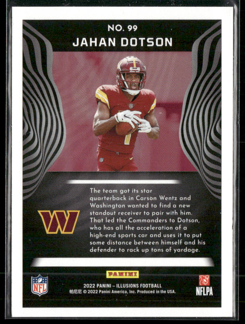 Jahan Dotson 2022 Panini Illusions Retail #99 RC Washington Commanders