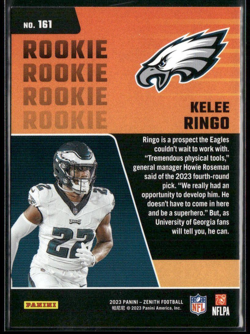 Kelee Ringo 2023 Panini Zenith Retail #161 RC Philadelphia Eagles