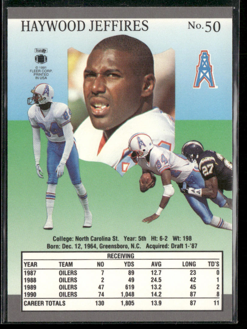 Haywood Jeffires 1991 Ultra #50 Houston Oilers