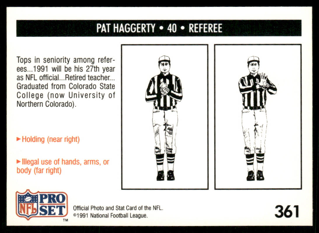 Pat Haggerty 1991 Pro Set #361