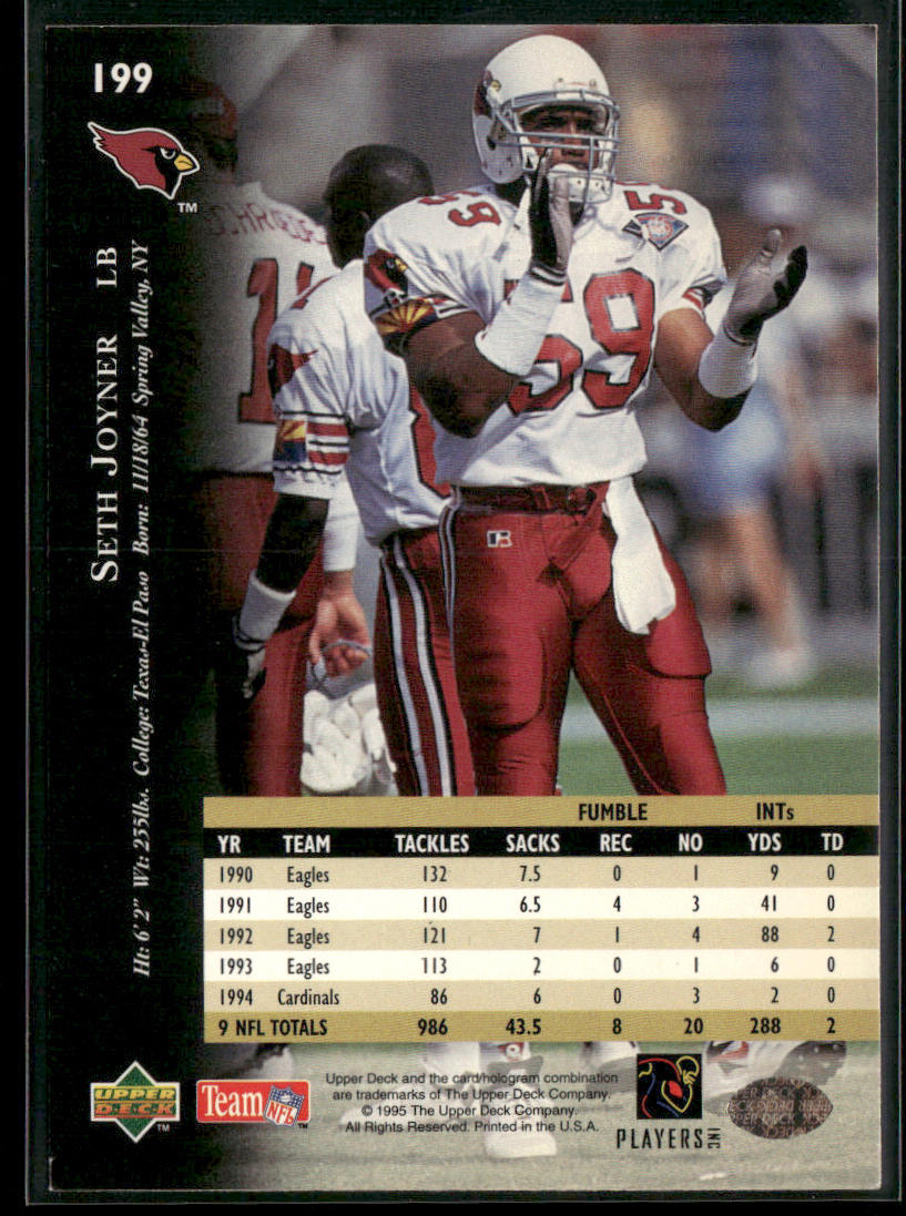 Seth Joyner 1995 Upper Deck #199 Arizona Cardinals