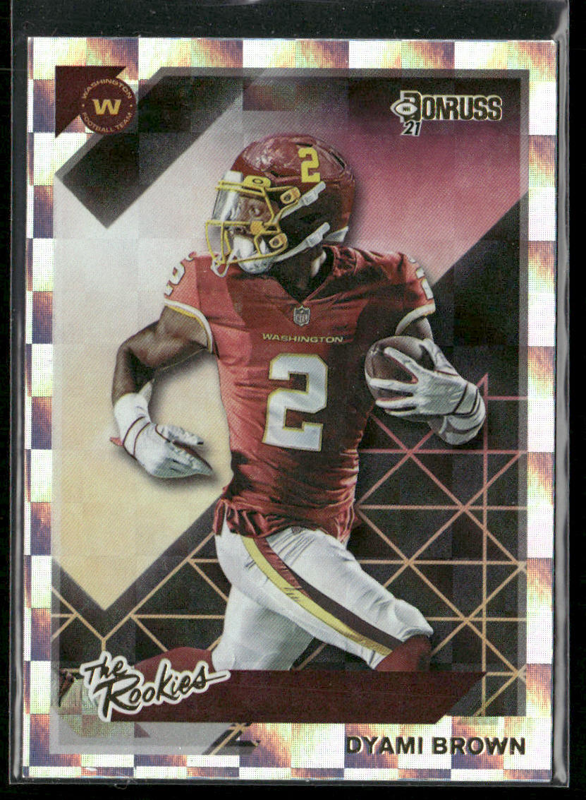 Dyami Brown 2021 Donruss The Rookies #TR-DBR Washington Football Team
