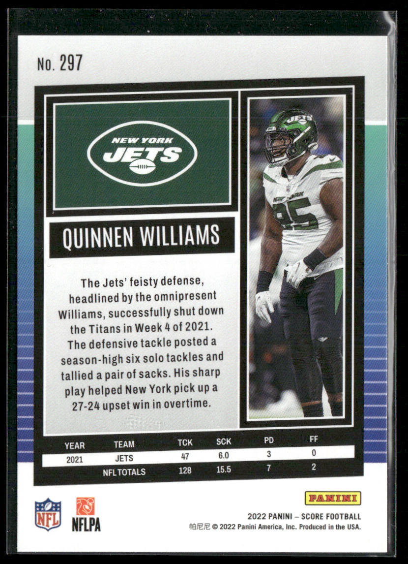 Quinnen Williams 2022 Score #297 New York Jets
