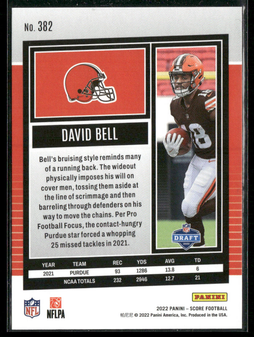 David Bell 2022 Score #382 RC Cleveland Browns