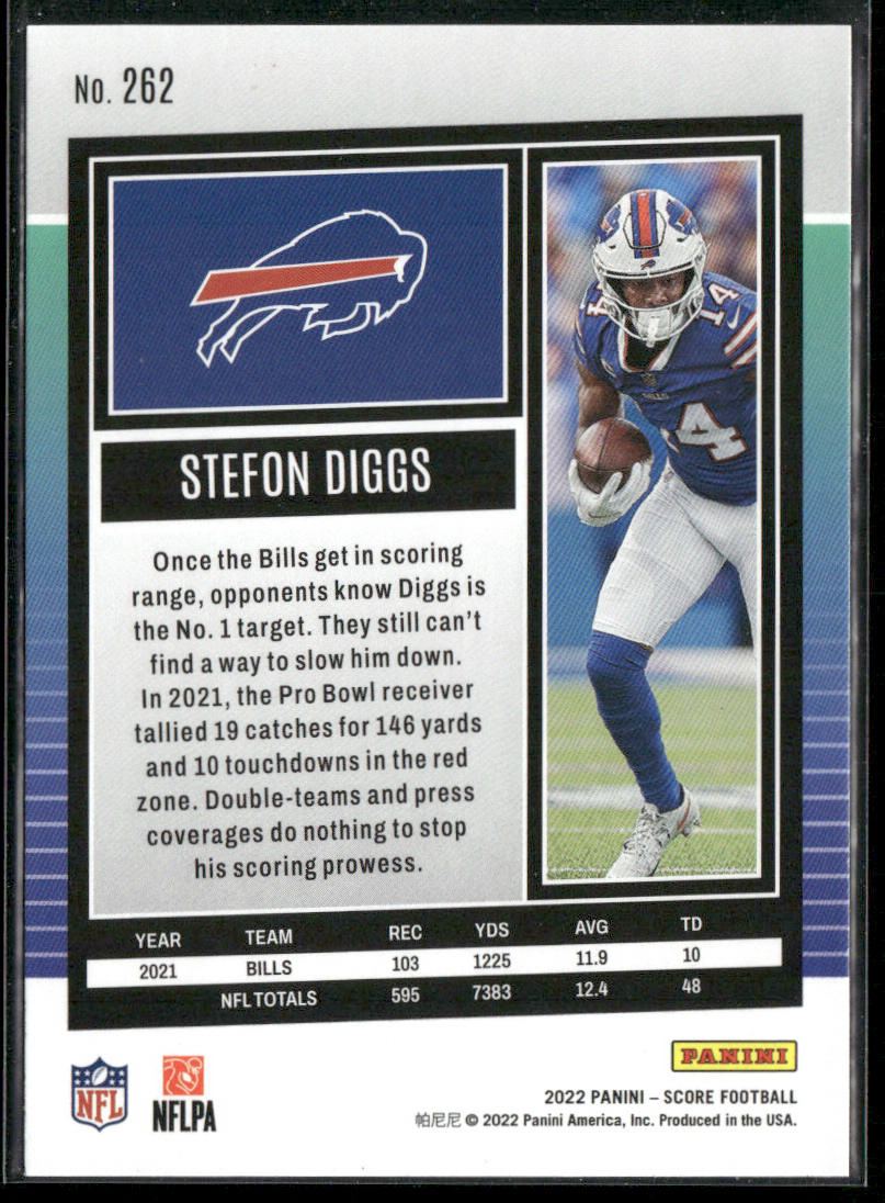 Stefon Diggs 2022 Score #262 Buffalo Bills
