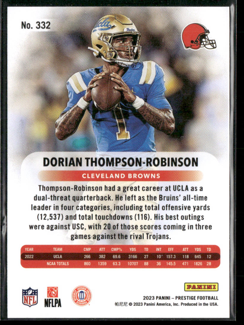 Dorian Thompson-Robinson 2023 Panini Prestige #332 RC Cleveland Browns