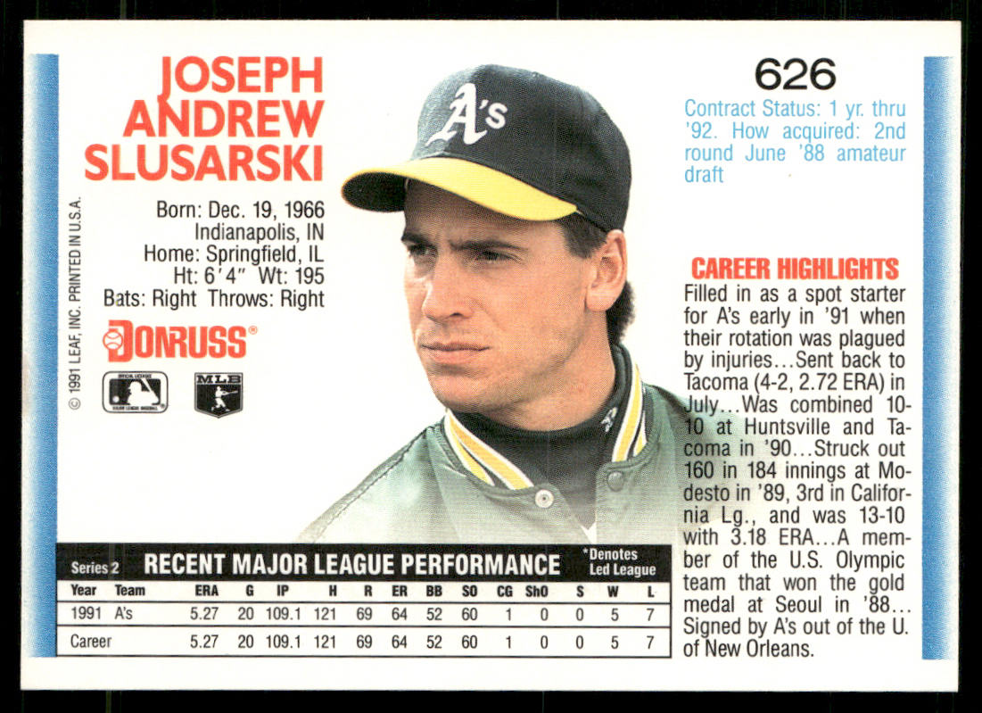 Ted Higuera 1992 Donruss #294 Milwaukee Brewers back