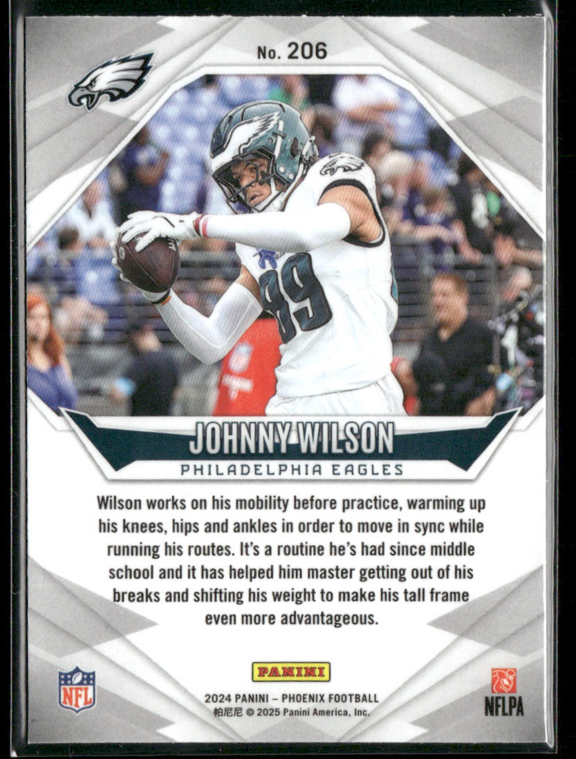 Johnny Wilson 2024 Panini Phoenix #206 RC Philadelphia Eagles