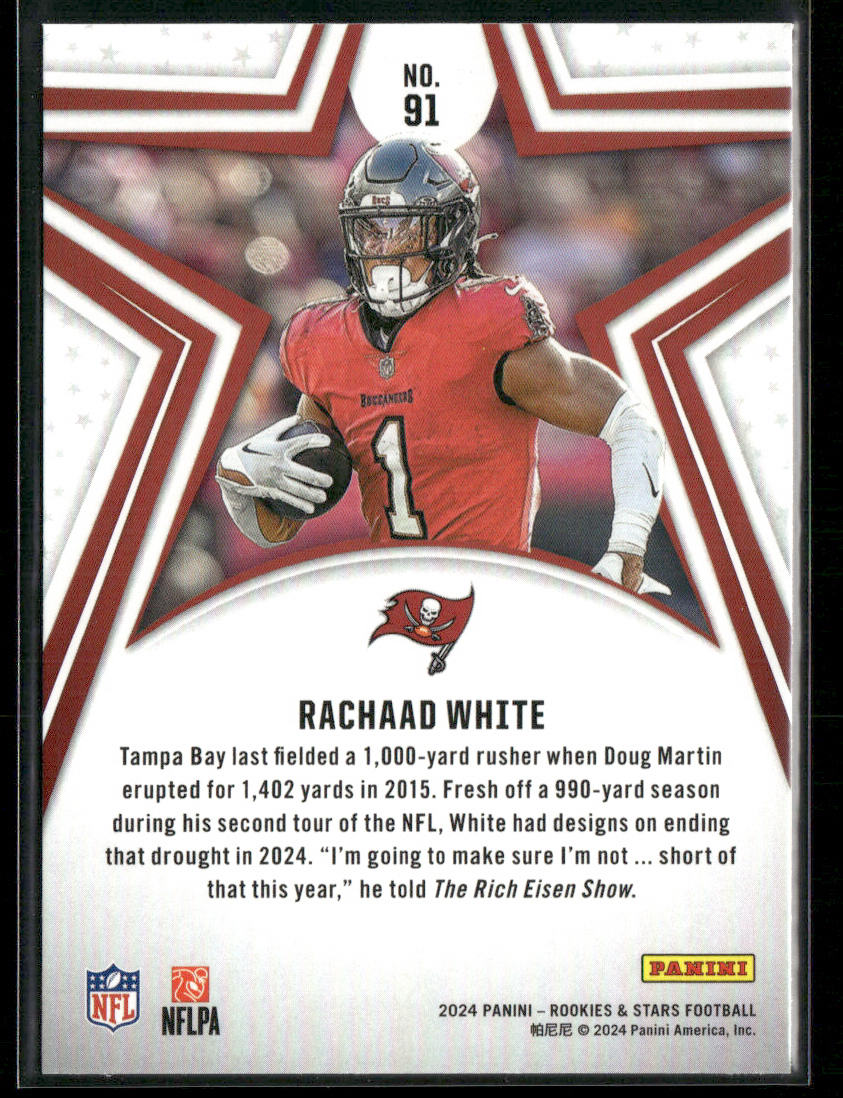 Rachaad White 2024 Panini Rookies & Stars #91 Tampa Bay Buccaneers