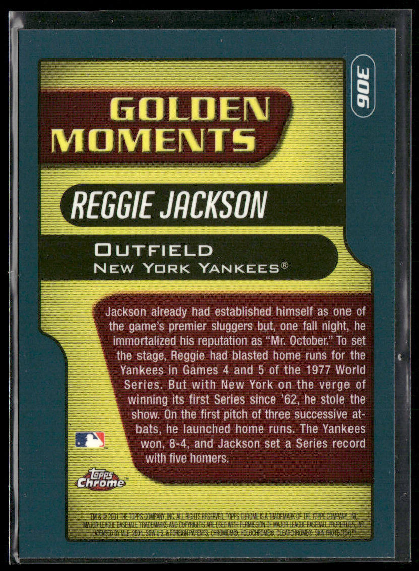 Reggie Jackson 2001 Topps Chrome #306 New York Yankees