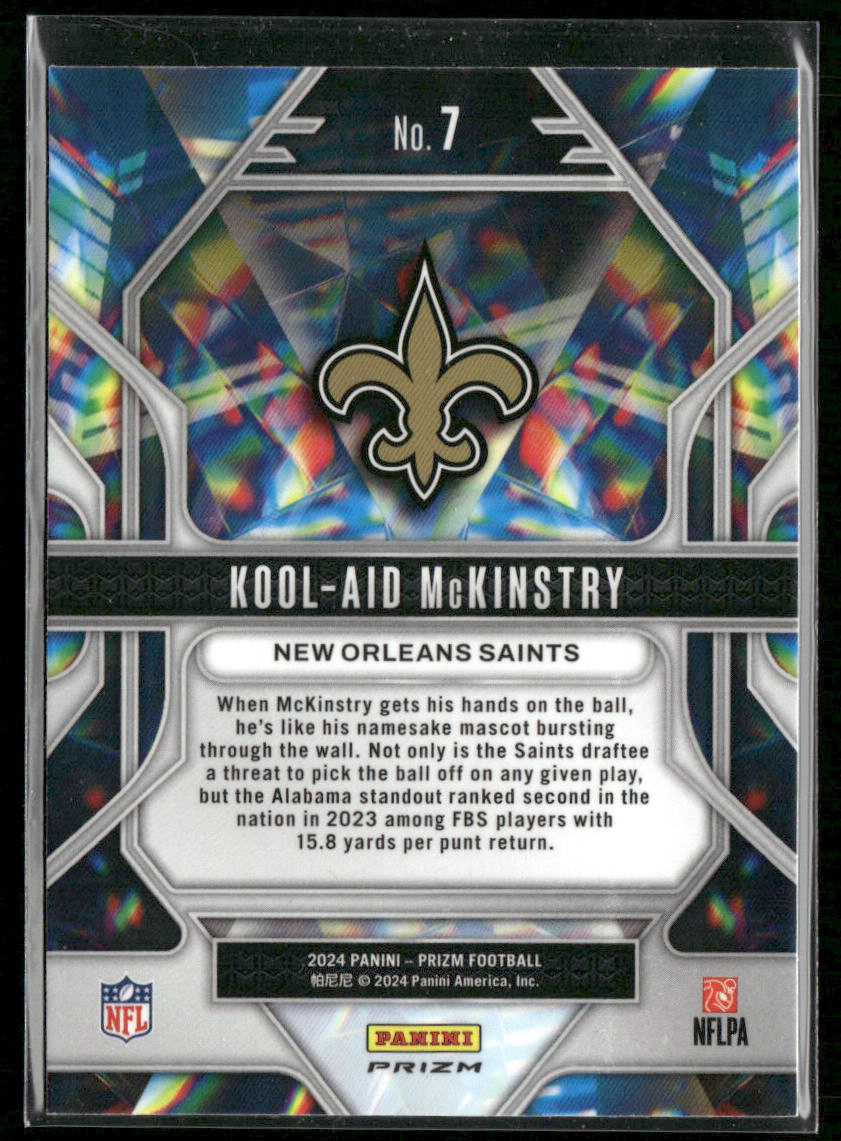Kool-Aid McKinstry 2024 Panini Prizm Prizmatic Silver Prizm #7 Saints