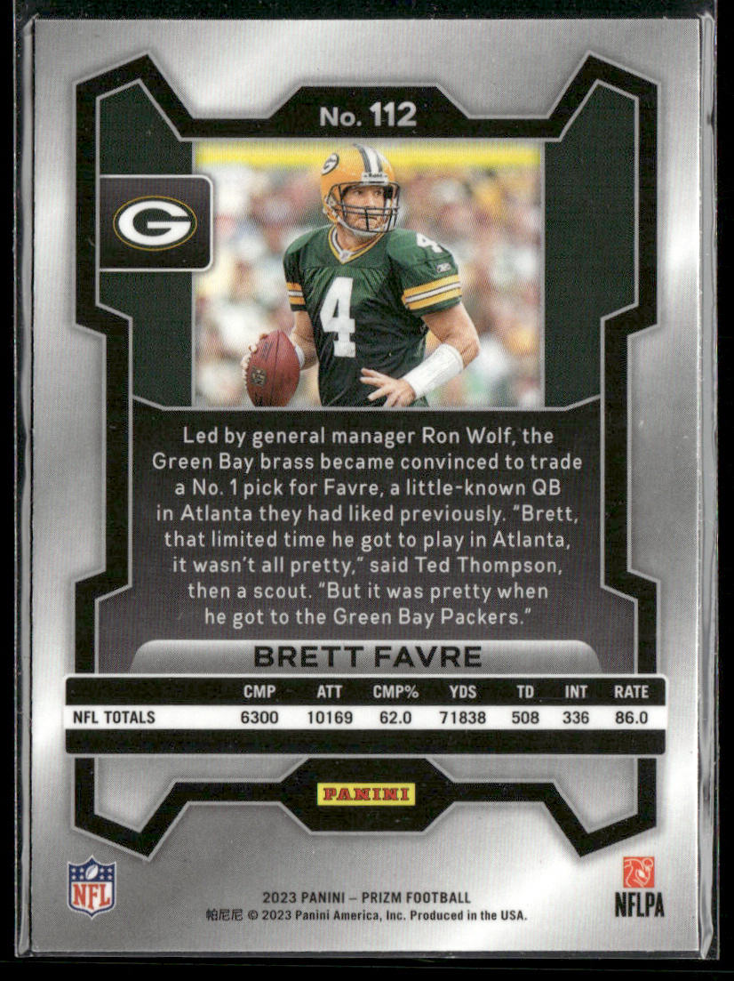 Brett Favre 2023 Panini Prizm #112 Green Bay Packers
