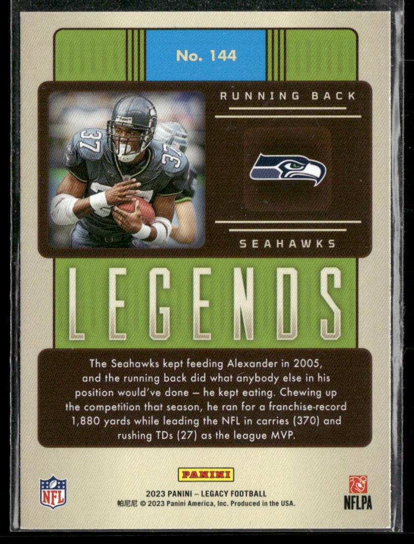 Shaun Alexander 2023 Panini Legacy #144 Seattle Seahawks