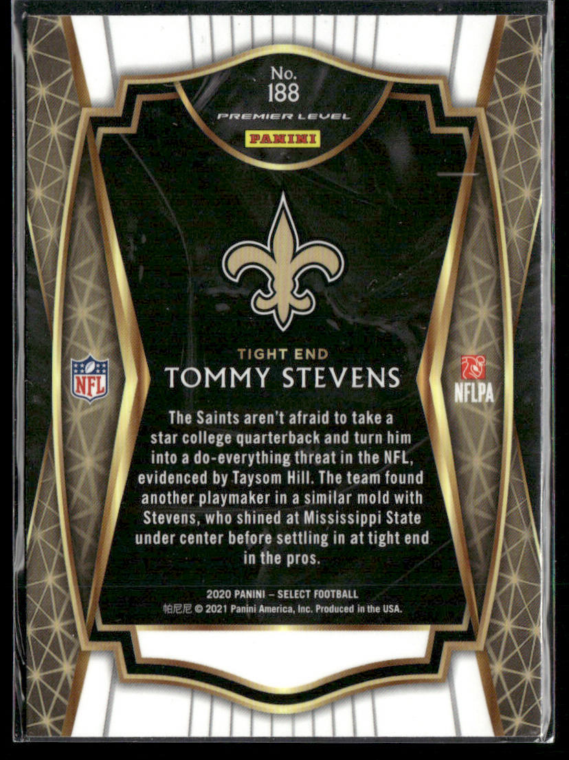 Tommy Stevens 2020 Panini Select #188 RC New Orleans Saints