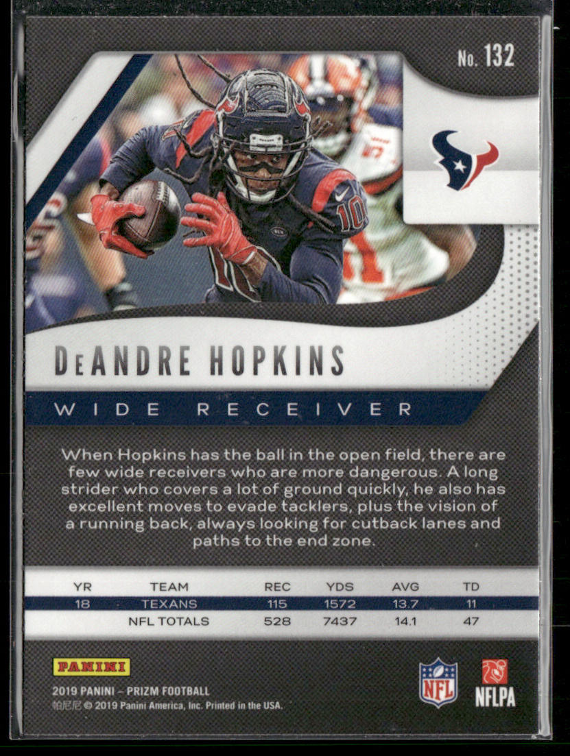 DeAndre Hopkins 2019 Panini Prizm #132 Houston Texans