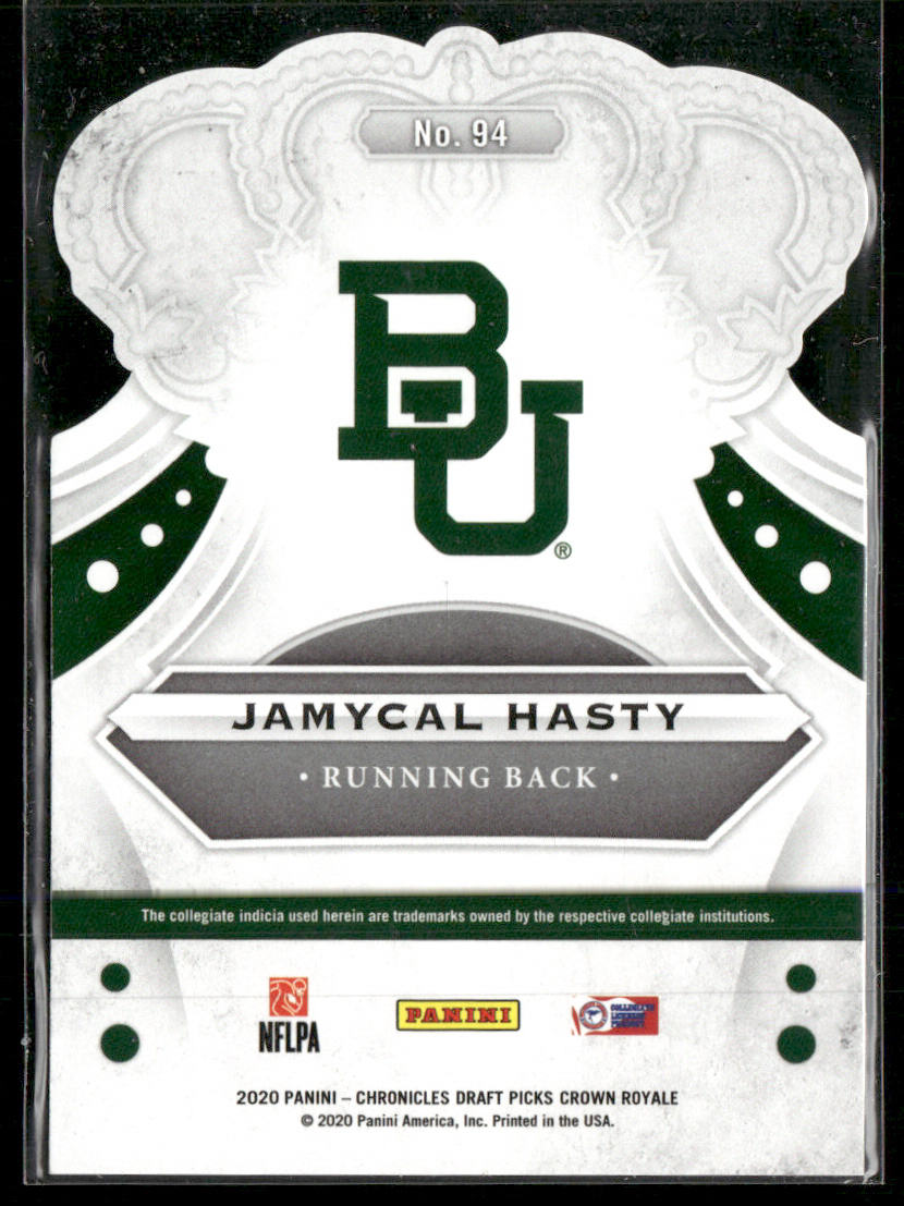 JaMycal Hasty 2020 Panini Chronicles Draft Picks Crown Royale Draft Picks #94
