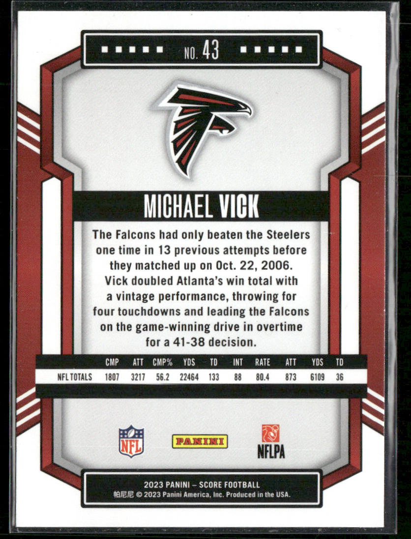 Michael Vick 2023 Score #43 Atlanta Falcons