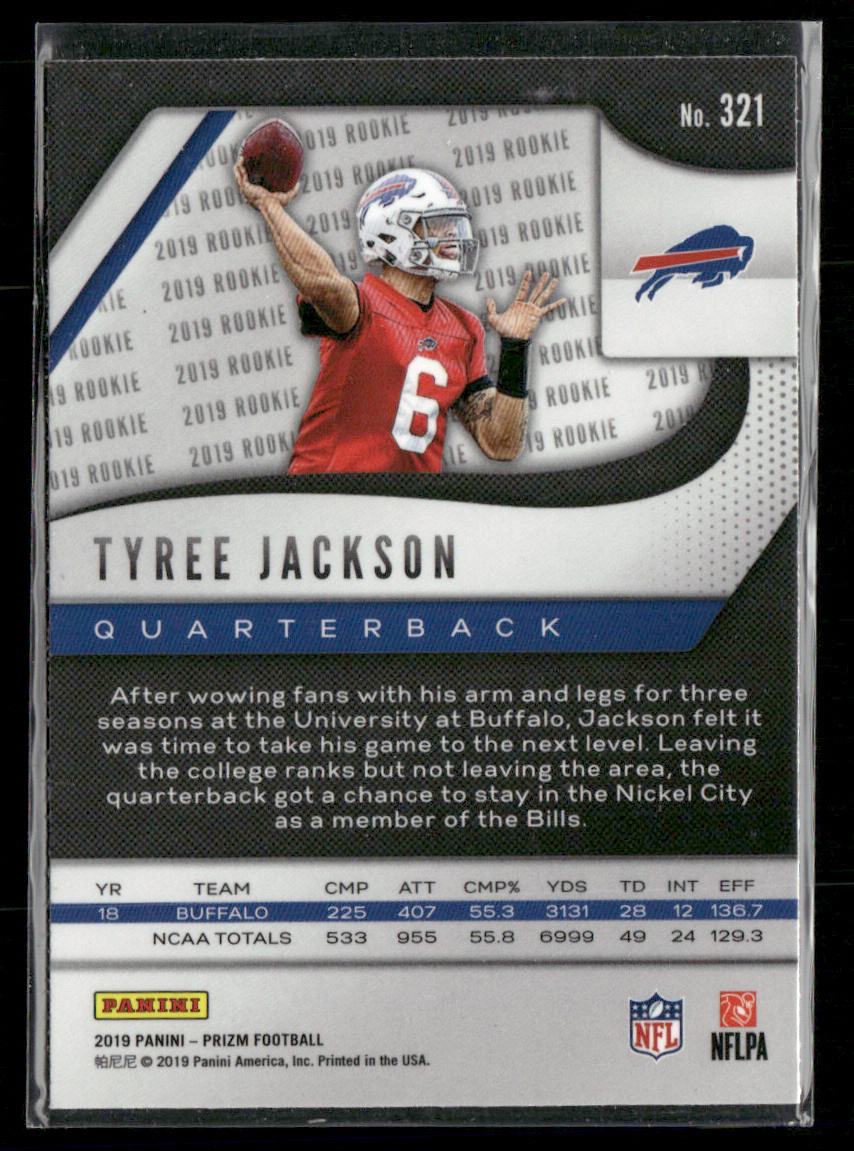 Tyree Jackson 2019 Panini Prizm #321 RC Buffalo Bills