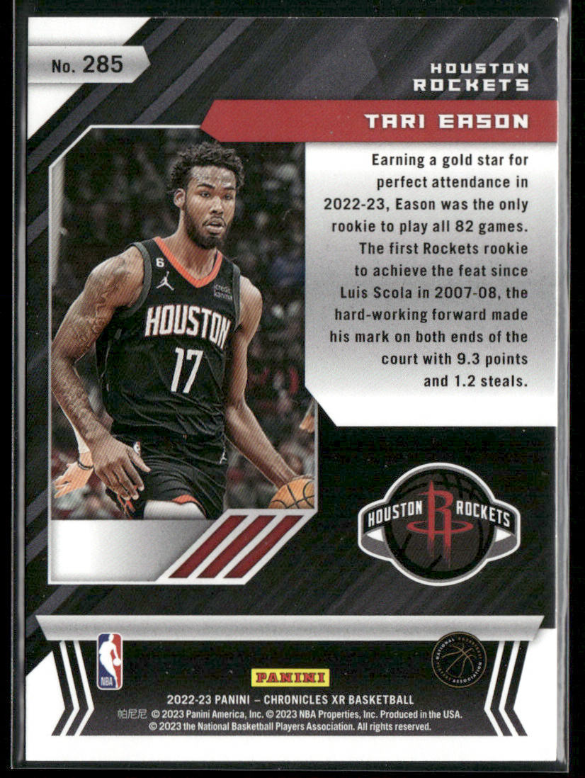 Tari Eason 2022-23 Panini Chronicles #285 RC Houston Rockets