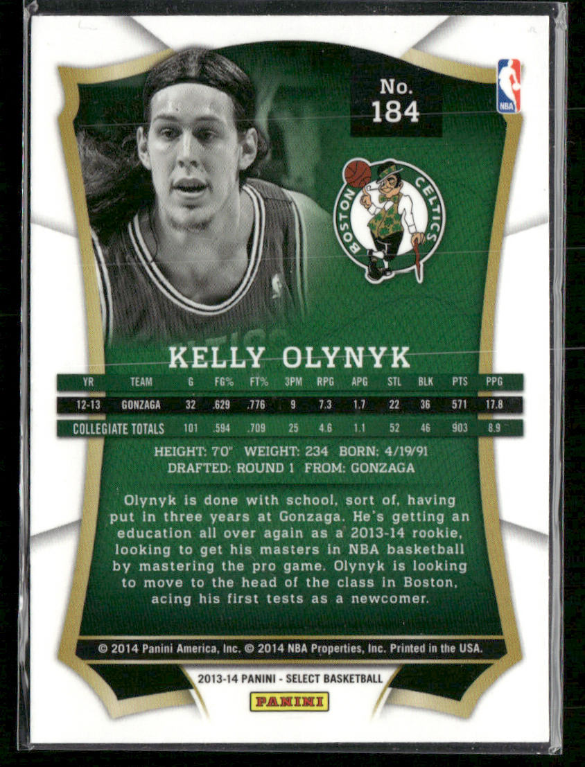 Kelly Olynyk 2013-14 Panini Select #184 RC Boston Celtics