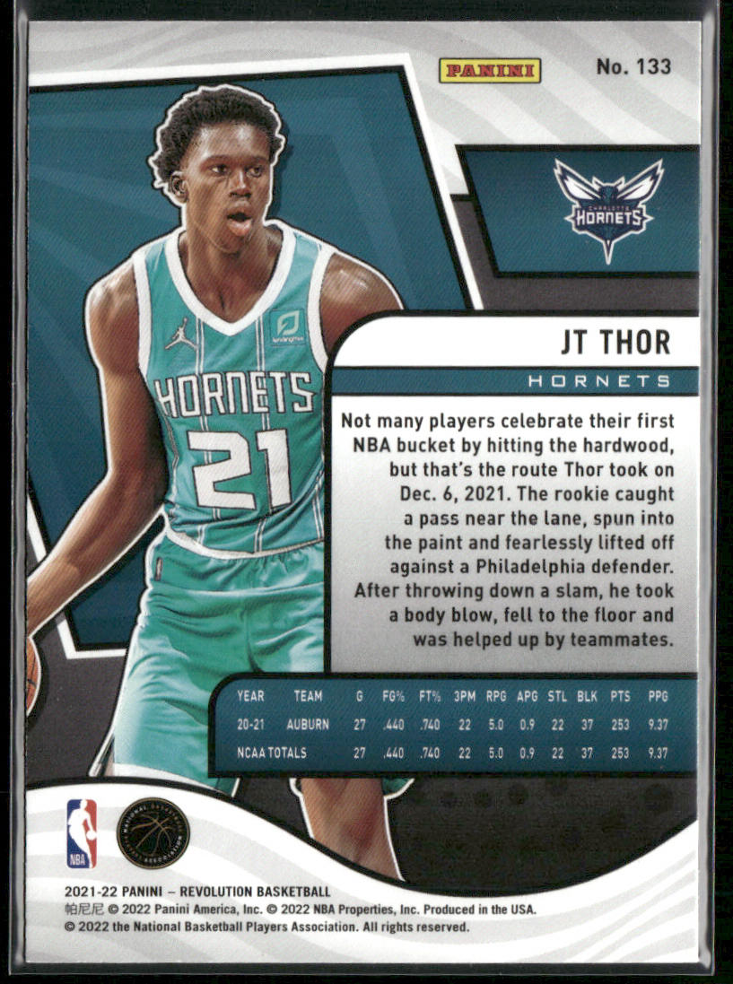 JT Thor 2021-22 Panini Revolution #133 RC Charlotte Hornets