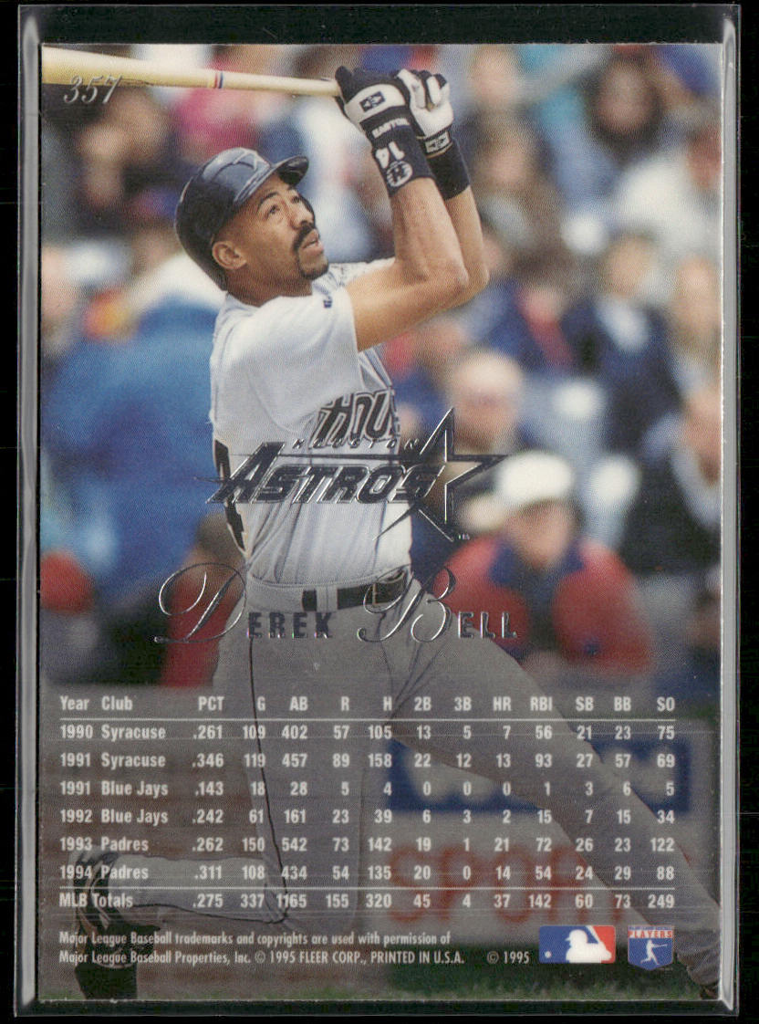Derek Bell 1995 Flair #357 Houston Astros