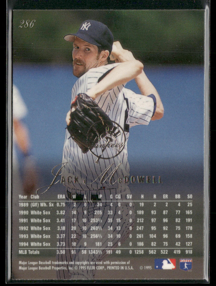 Jack McDowell 1995 Flair #286 New York Yankees