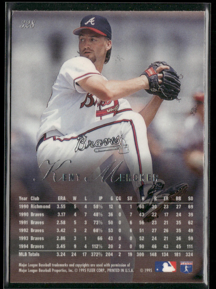 Kent Mercker 1995 Flair #328 Atlanta Braves