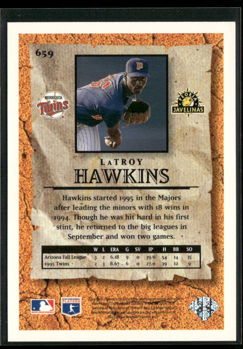 LaTroy Hawkins 1996 Collector's Choice #659 Minnesota Twins