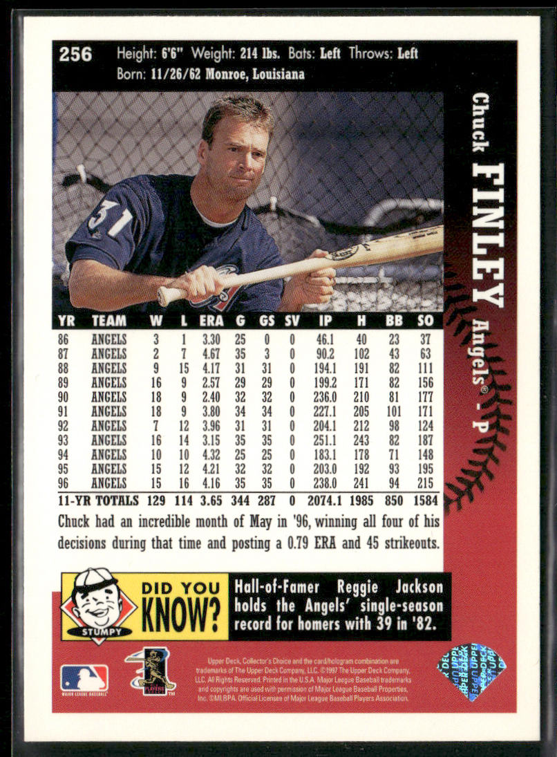 Chuck Finley 1997 Collector's Choice #256 Anaheim Angels