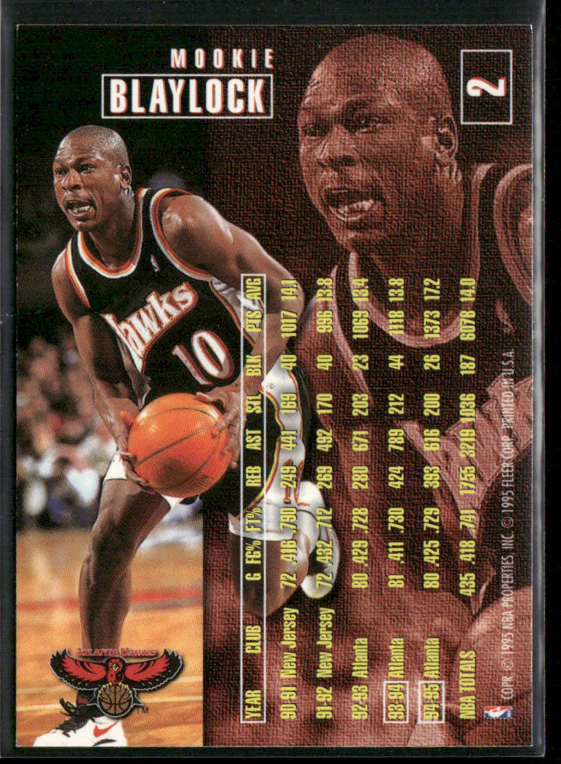 Mookie Blaylock 1995-96 Fleer #2 Atlanta Hawks