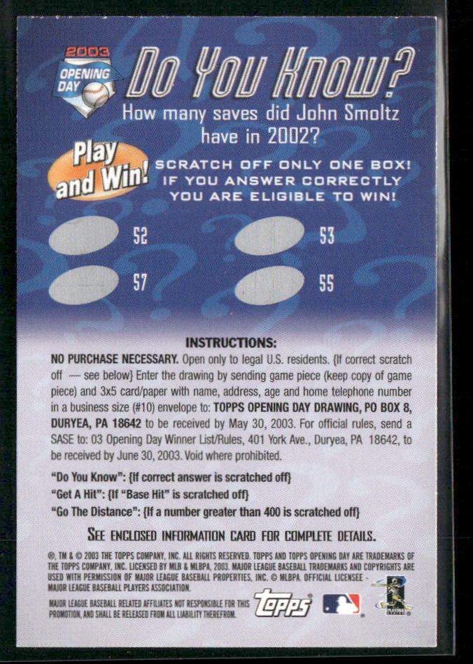 Pat Burrell 2003 Topps Opening Day Mini Stickers #NNO Philadelphia Phillies