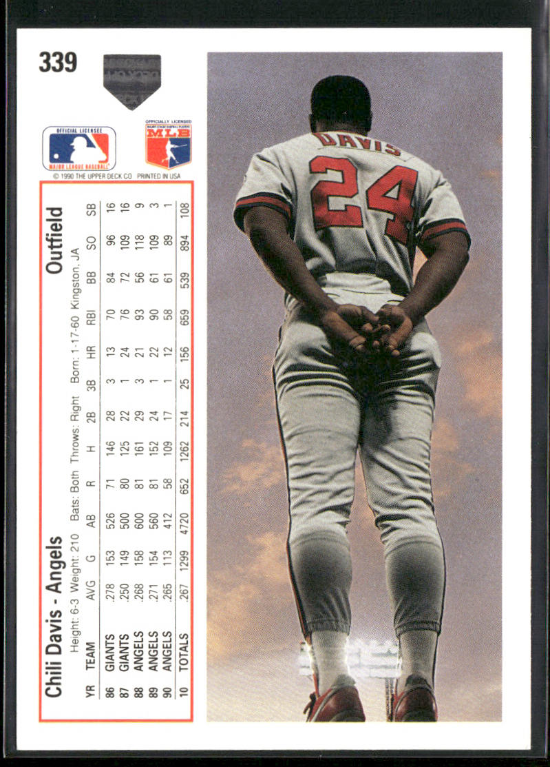 Chili Davis 1991 Upper Deck #339 California Angels