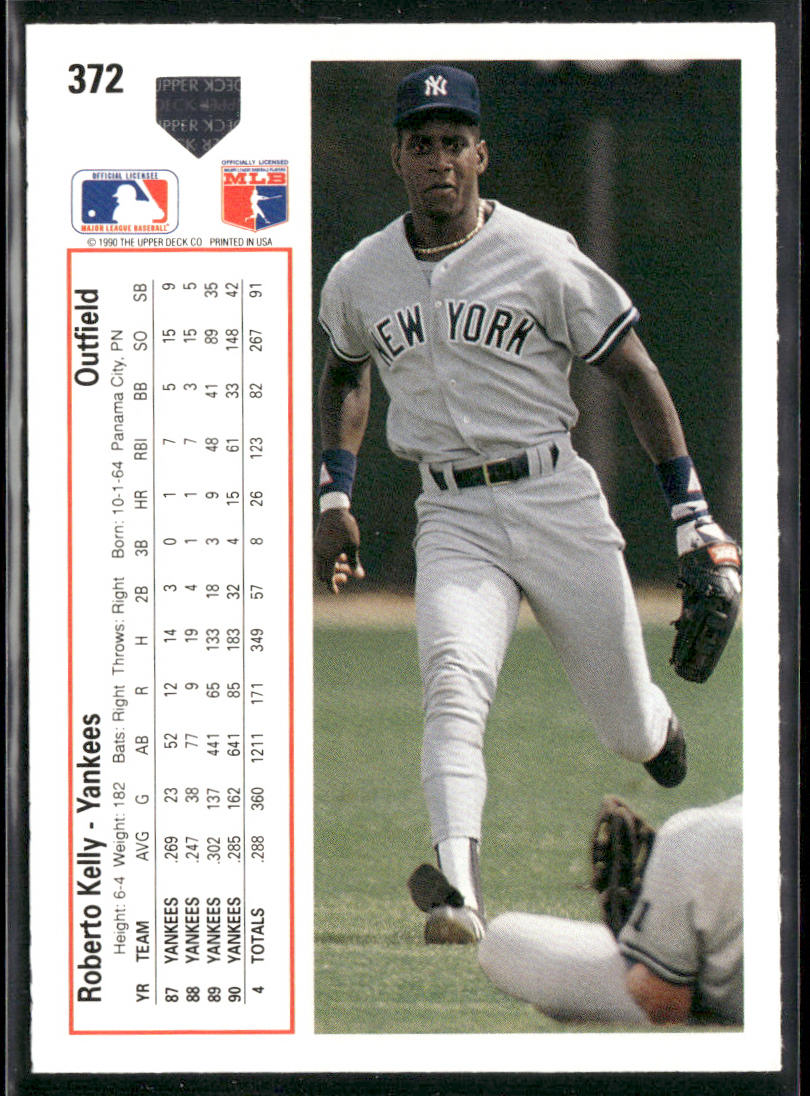 Roberto Kelly 1991 Upper Deck #372 New York Yankees