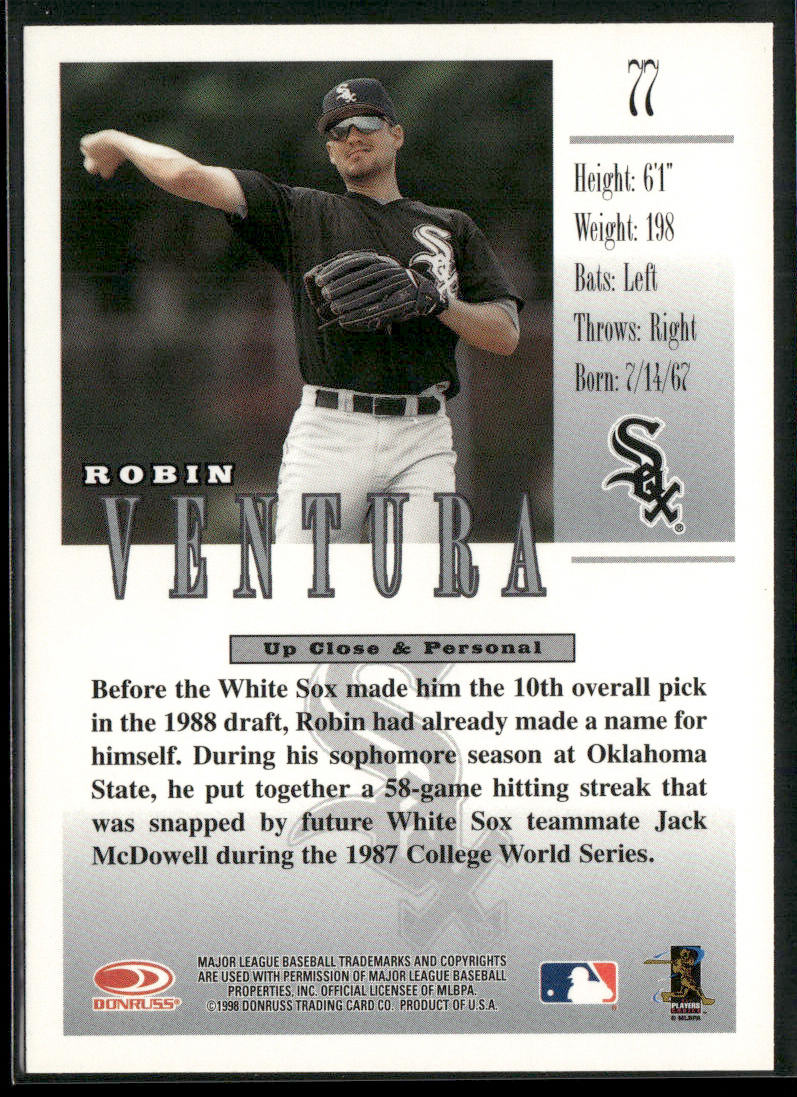 Robin Ventura 1998 Studio #77 Chicago White Sox