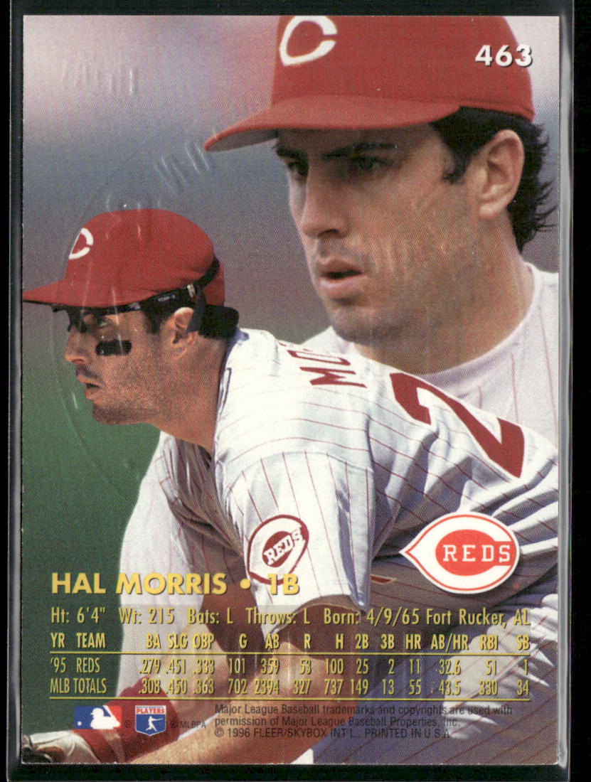 Hal Morris 1996 Ultra Gold Medallion #463 Cincinnati Reds