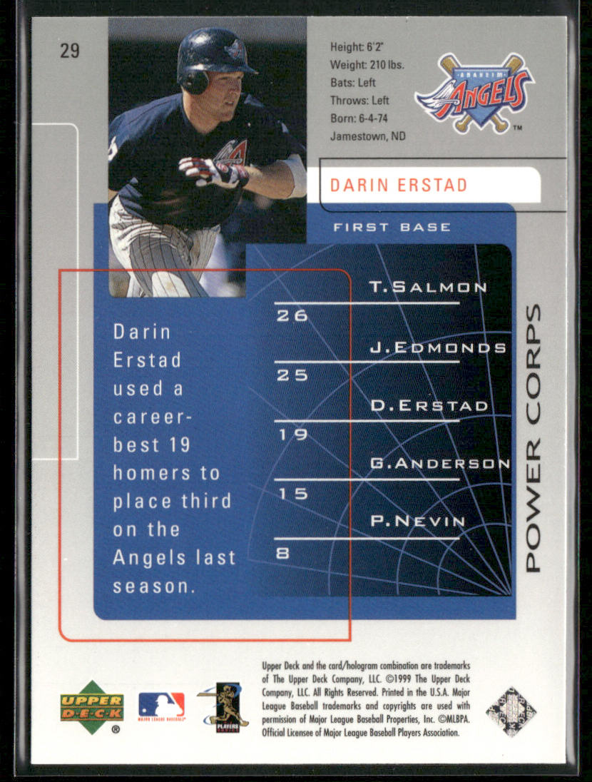 Darin Erstad 1999 Upper Deck Challengers for 70 #29 Anaheim Angels
