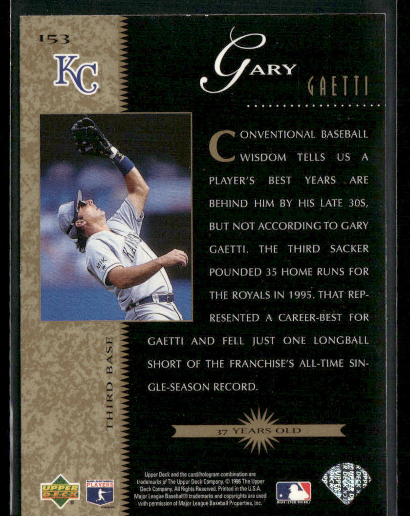 Gary Gaetti 1996 Upper Deck #153 Kansas City Royals