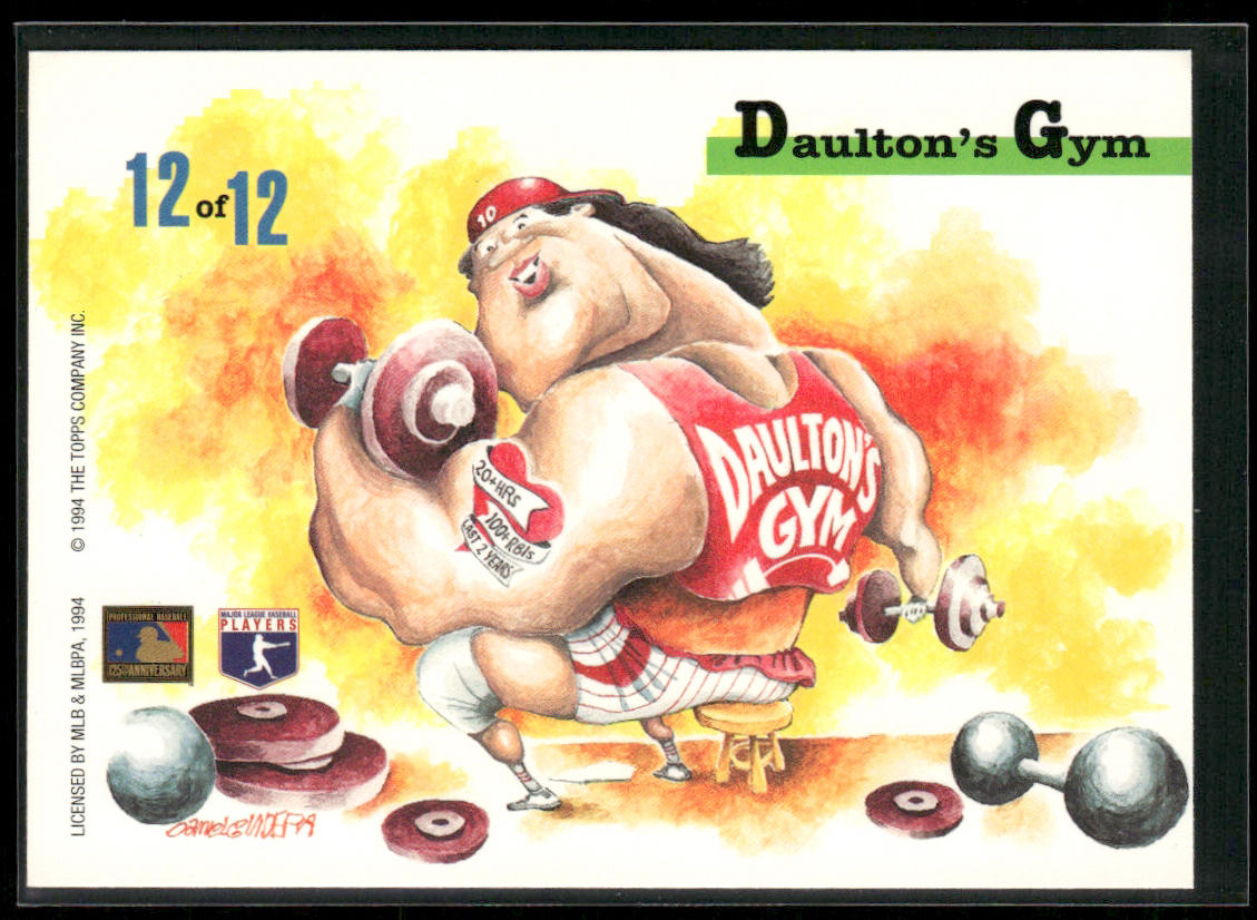 Darren Daulton 1994 Stadium Club Dugout Dirt #12 Philadelphia Phillies